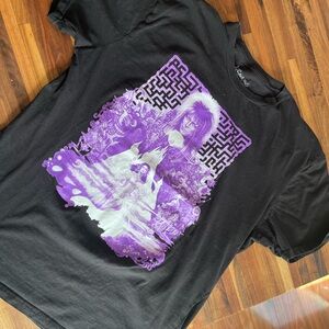 Black and Purple Graphic Tee